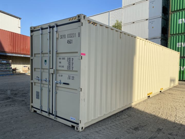40ft A-grade single-trip shipping container, exterior view